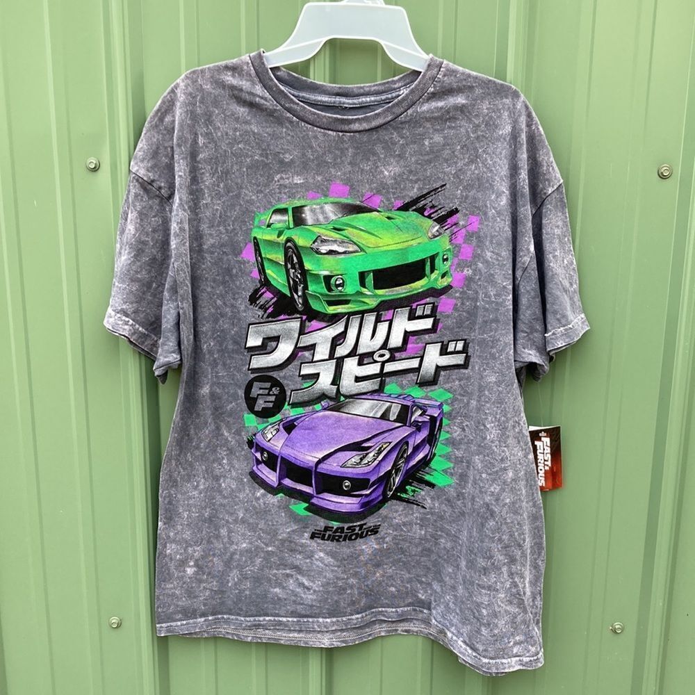 Fast & Furious Tokyo Drift Kanji Graphic Short Sleeve Tee T-Shirt Size XL